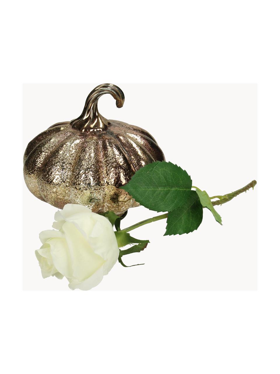 Calabaza decorativa de vidrio Pumpkin, Vidrio, Dorado brillante, Ø 14 x Al 12 cm