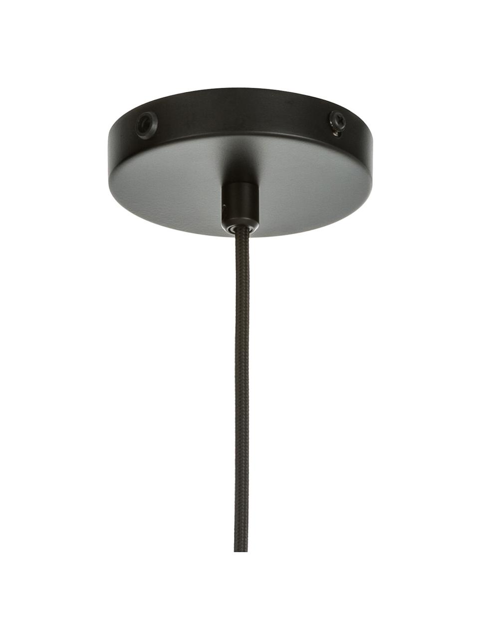 Lámpara de techo pequeña de mármo Siv, Estructura: mármol, Anclaje: plástico, Cable: cubierto en tela, Negro, Ø 6 x Al 10 cm