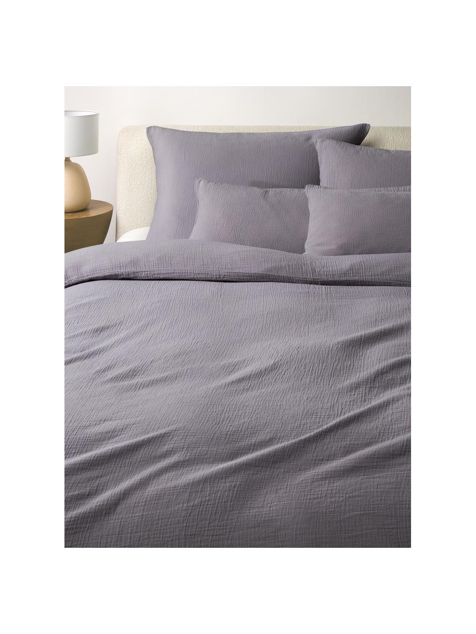 Musselin-Bettdeckenbezug Odile in Beige, Weeftechniek: mousseline Draaddichtheid, Beige, B 140 x L 200 cm