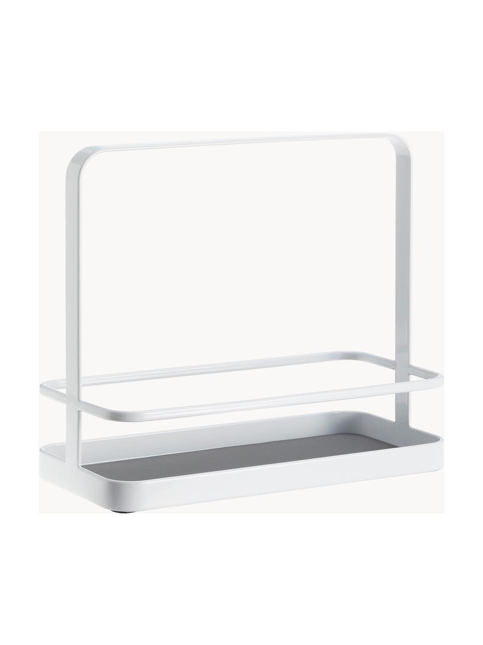 Plateau de rangement de cuisine Tower, Blanc, larg. 21 x haut. 18 cm