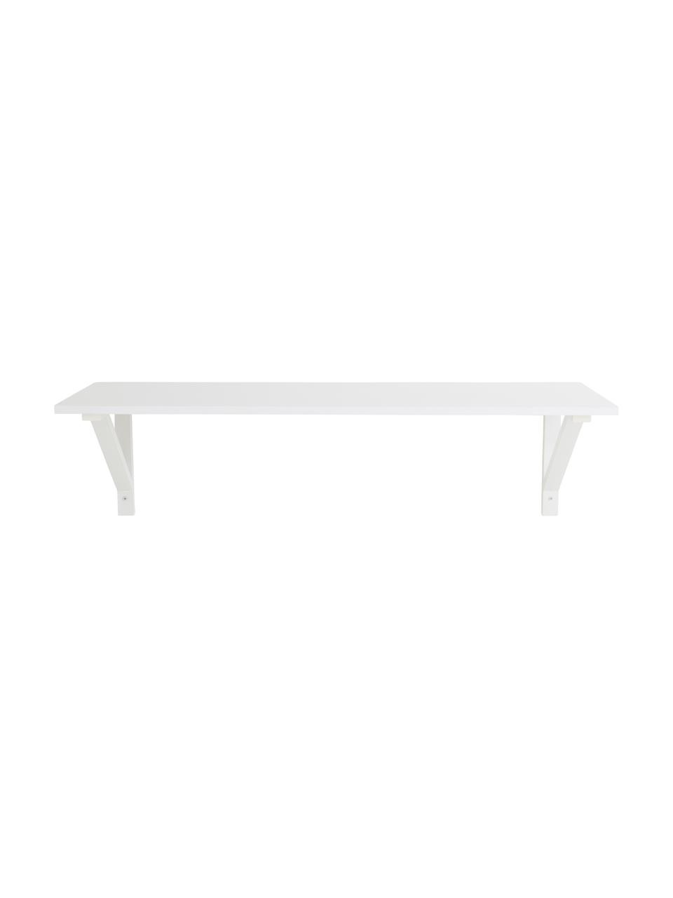 Wand-Schreibtisch Toucy, Tischplatte: Mitteldichte Holzfaserpla, Gestell: Stahl, pulverbeschichtet, Weiss, B 120 x H 33 cm