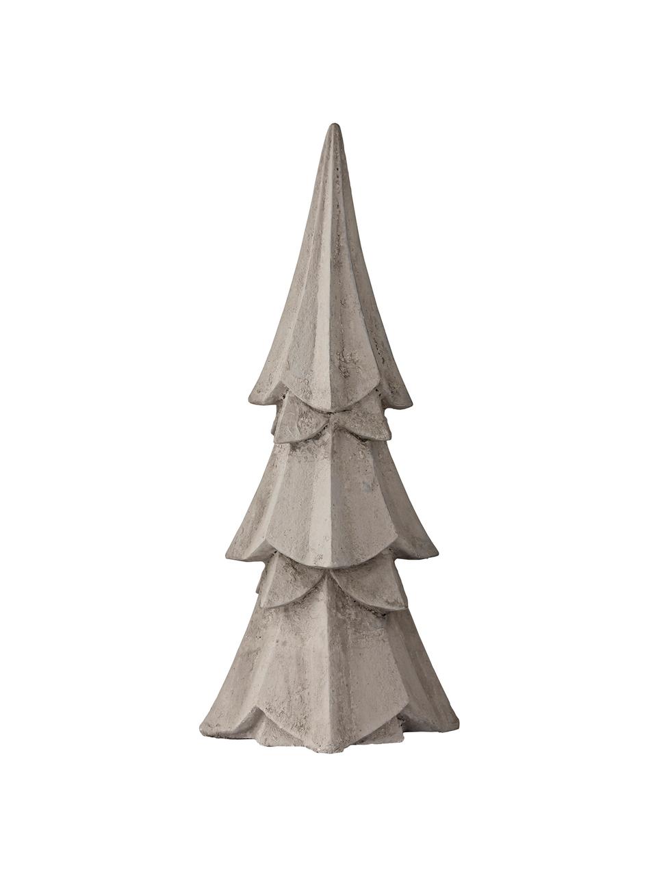 Dekoracja Serafina Christmas Tree, Poliresing, Jasny szary, Ø 10 x W 23 cm