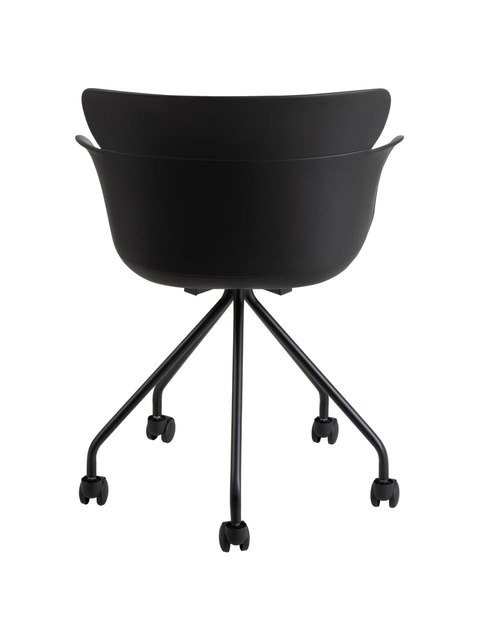 Silla de oficina de plástico Eva, Plástico (PP), Negro, An 61 x F 58 cm