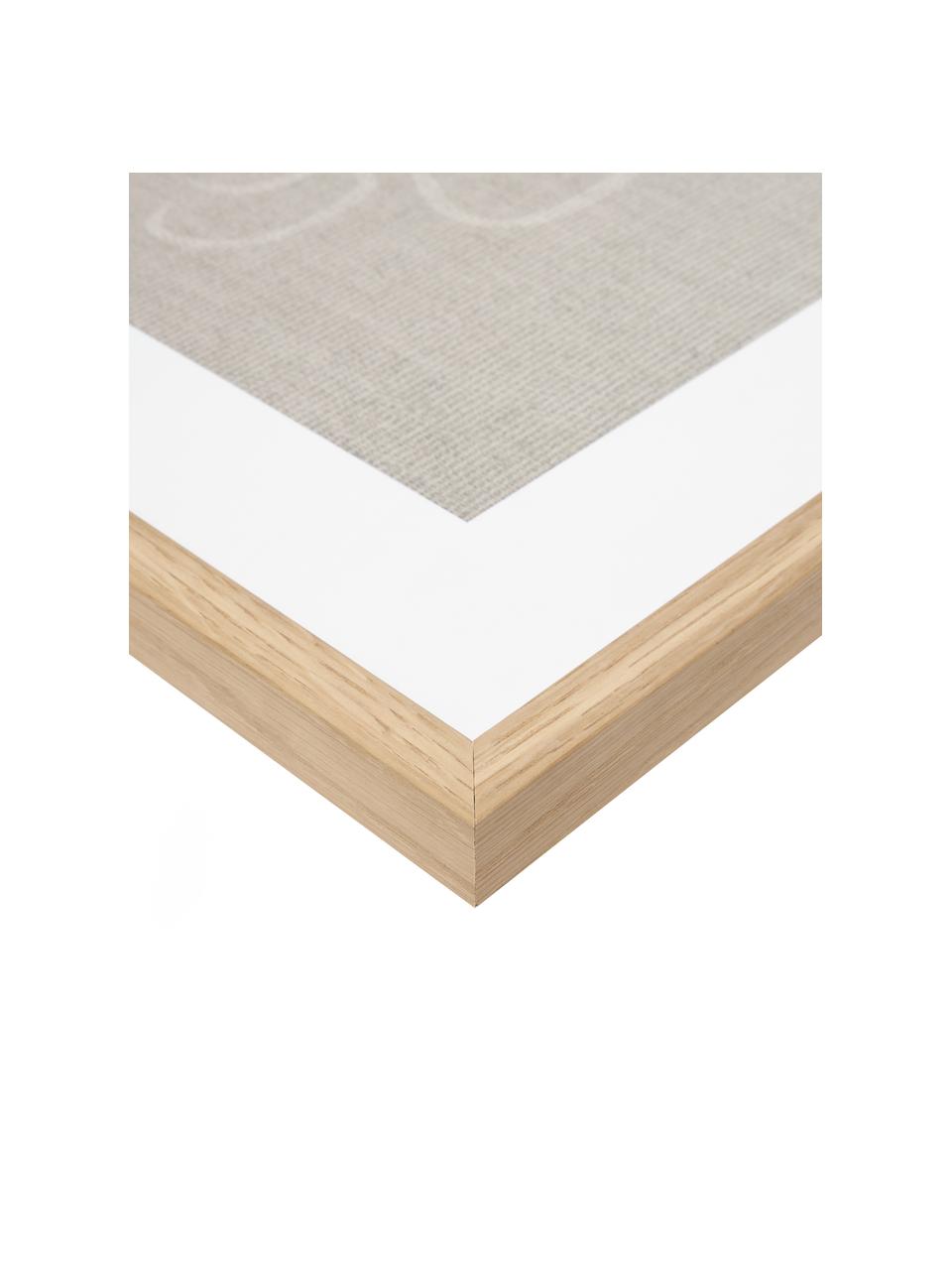 Impresión digital enmarcada Even Stronger Woman, Beige, An 54 x Al 74 cm