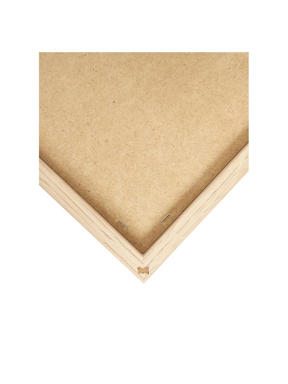 Stampa digitale incorniciata Even Stronger Woman, Immagine: pannelli di fibra a media, Cornice: legno, Beige, Larg. 54 x Alt. 74 cm