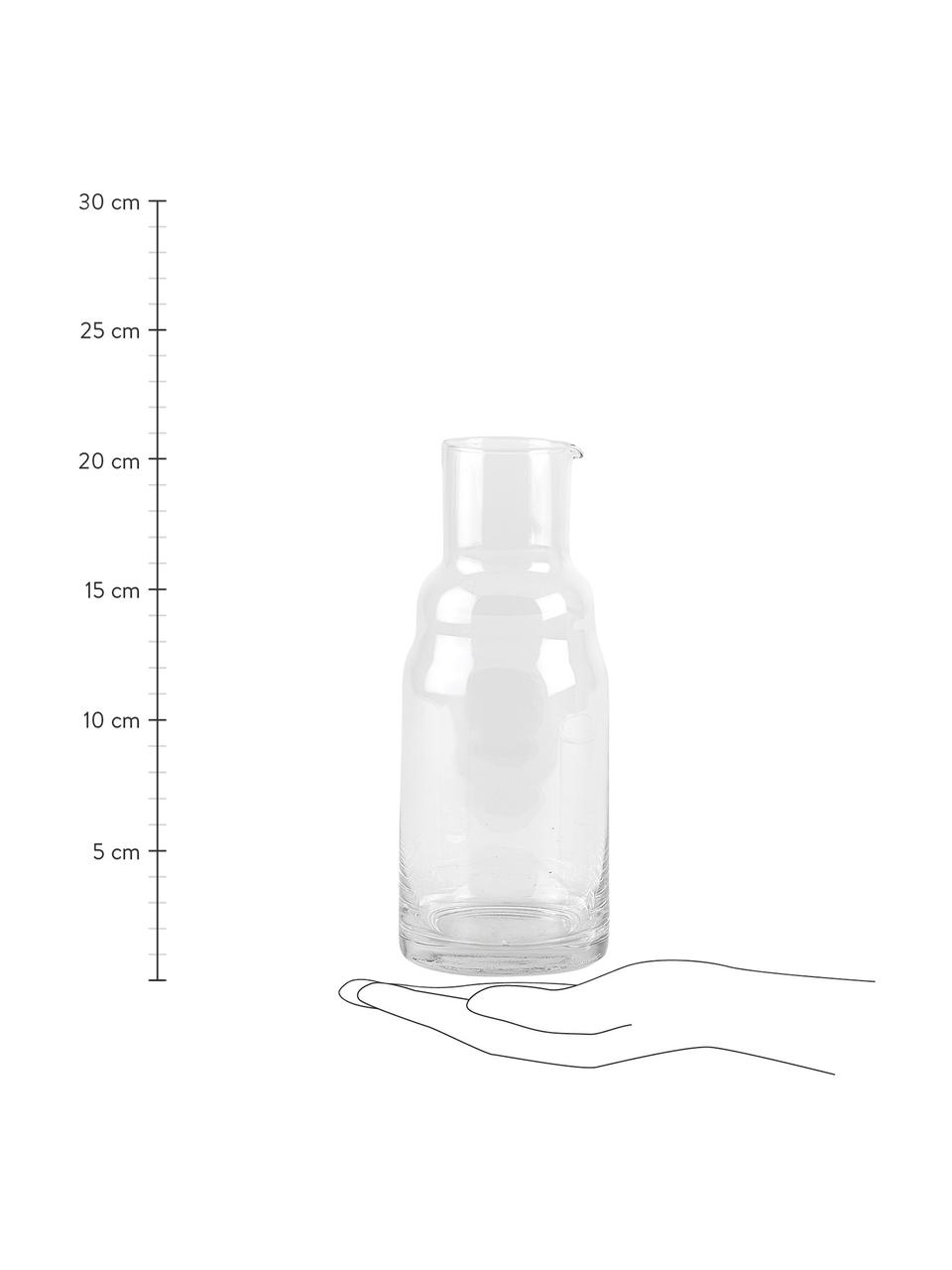 Carafe avec verre Wadi, 800 ml, 2 élém., Verre, Transparent, haut. 21 cm, 800 ml