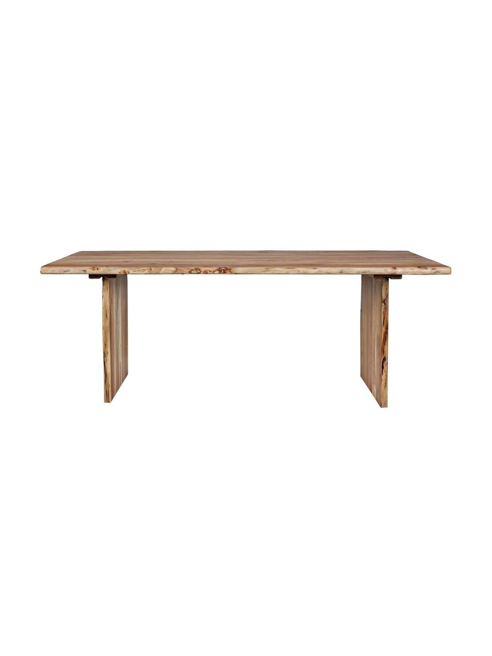 Ručne vyrezávaný jedálenský stôl Eneas, Akáciové drevo, Akáciové drevo, Š 200 cm x H 95 cm