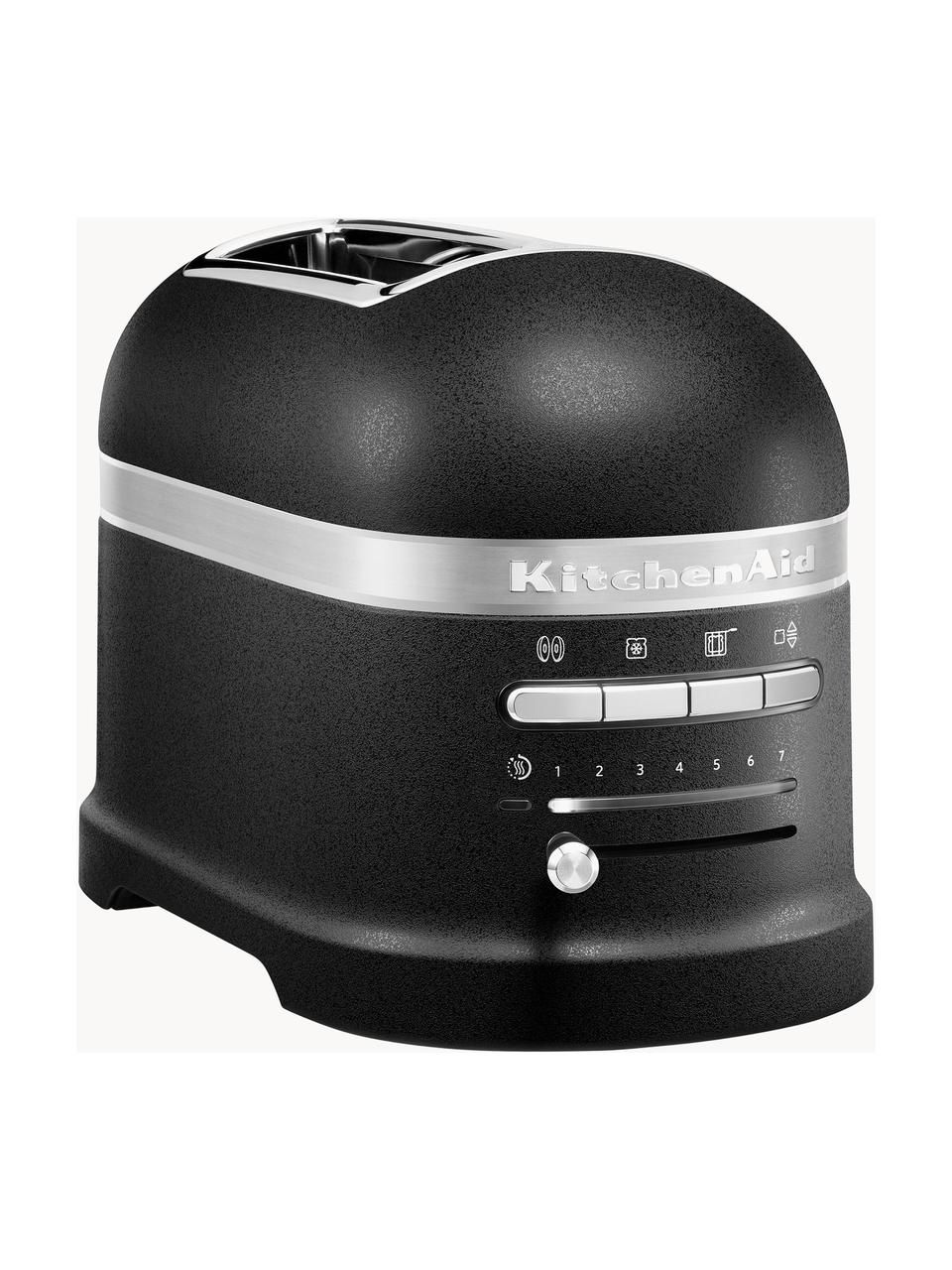 Toaster Artisan, Gehäuse: Aluminiumdruckguss, Schwarz, matt, B 35 x T 18 cm