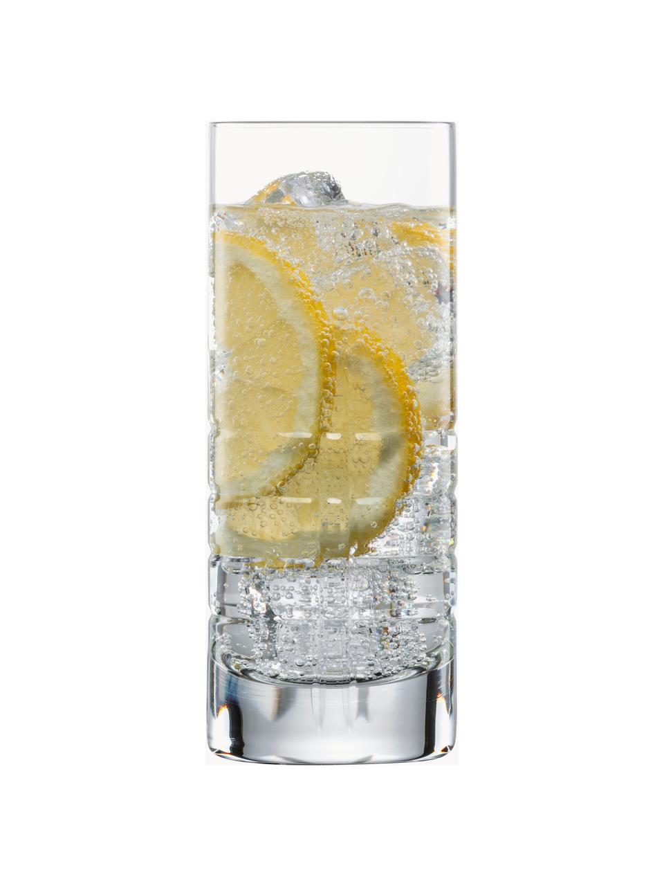 Kristall-Longdrinkgläser Basic Bar Classic, 2 Stück, Tritan-Kristallglas, Transparent, Ø 6 x H 16 cm, 310 ml