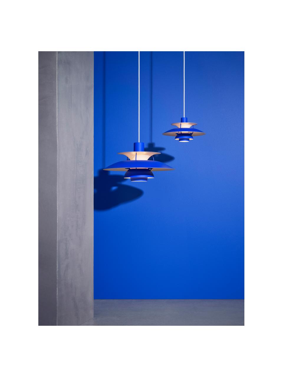 Pendelleuchte PH 5, verschiedene Grössen, Lampenschirm: Metall, beschichtet, Royalblau, Ø 50 x H 27 cm