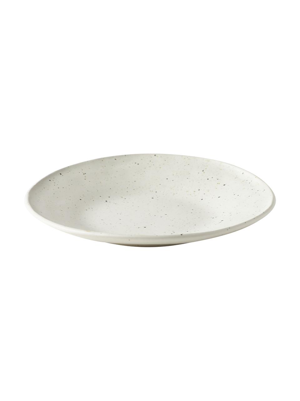 Frühstücksteller Marlee, 4 Stück, Steingut, Cremeweiß, Ø 22 x H 3 cm