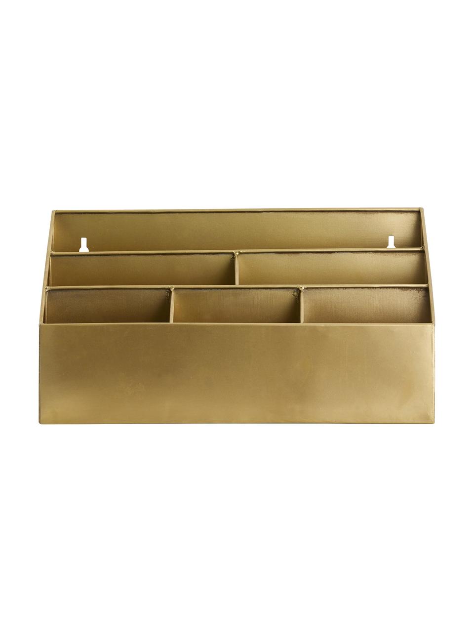 Büro-Organizer Adasi mit Wandaufhängung, Metall, Goldfarben, B 40 x H 21 cm