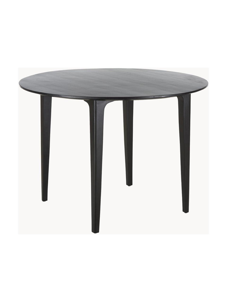 Mesa de comedor redonda de madera de mango Archie, Ø 110 cm, Madera de mango maciza pintada

Este producto está hecho de madera de origen sostenible y con certificación FSC®., Madera de mango pintada de negro, Ø 110 x Al 75 cm