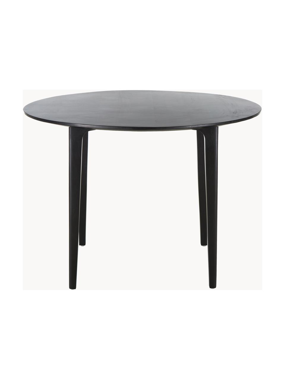 Mesa de comedor redonda de madera de mango Archie, Ø 110 cm, Madera de mango maciza pintada

Este producto está hecho de madera de origen sostenible y con certificación FSC®., Madera de mango pintada de negro, Ø 110 x Al 75 cm