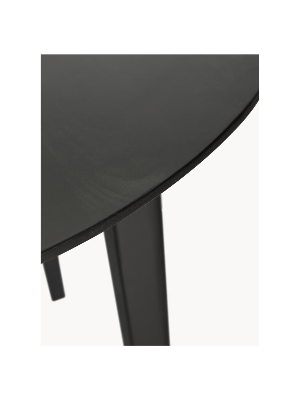 Kulatý jídelní stůl z mangového dřeva Archie, Ø 110 cm, Masivní lakované mangové dřevo

Tento produkt je vyroben z udržitelných zdrojů dřeva s certifikací FSC®., Mangové dřevo, lakované černou barvou, Ø 110 cm, V 75 cm