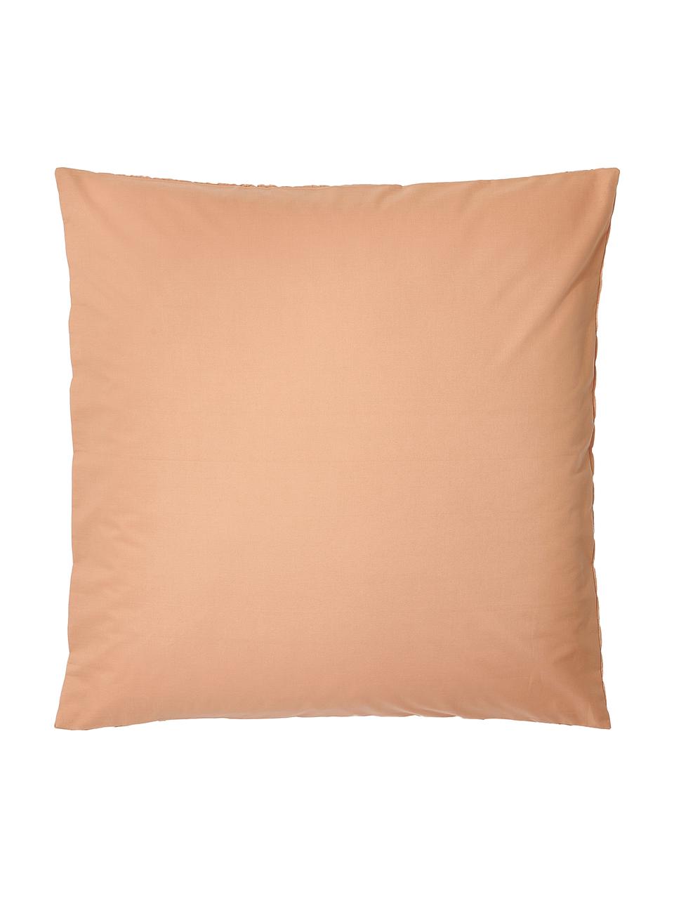 Taies d'oreiller en coton Esme, 2 pièces, Terracotta, larg. 65 x long. 65 cm