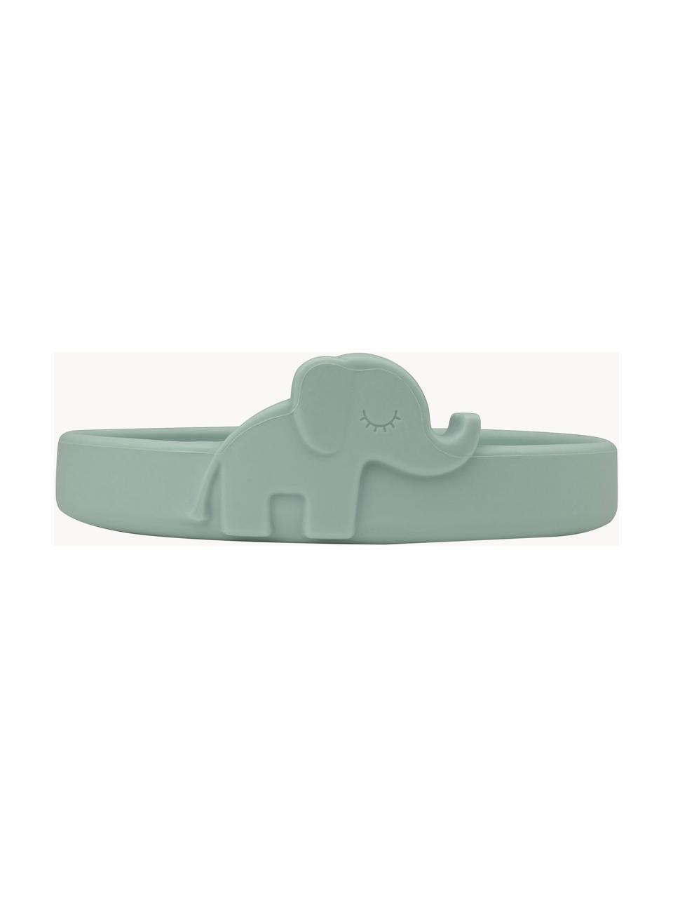 Piatto per bambini Peekaboo, 100% silicone alimentare, Verde salvia, Ø 16 cm