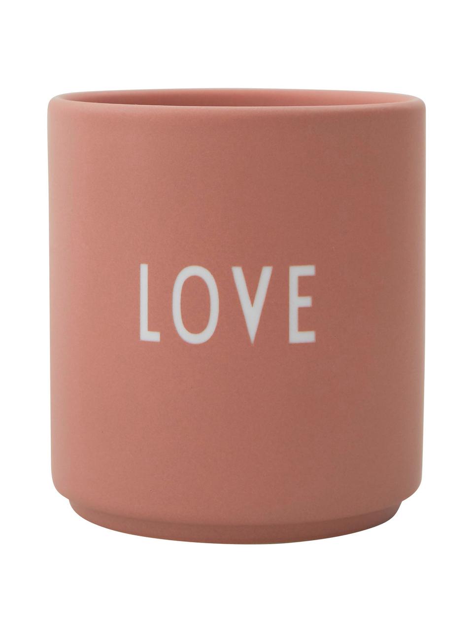 Mug design Favourite MOM/LOVE, Porcelaine Fine Bone China
Fine Bone China est une porcelaine tendre, qui se distingue particulièrement par sa brillance et sa translucidité, Terracotta (Mom), Ø 8 x haut. 9 cm, 250 ml