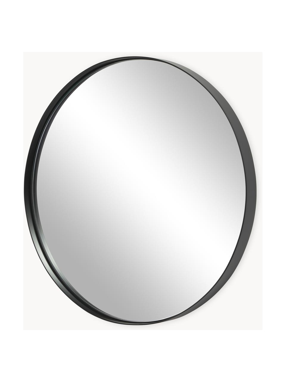 Sada kulatých zrcadel s černým kovovým rámem Lacie, 3 díly, Černá, Sada s různými velikostmi