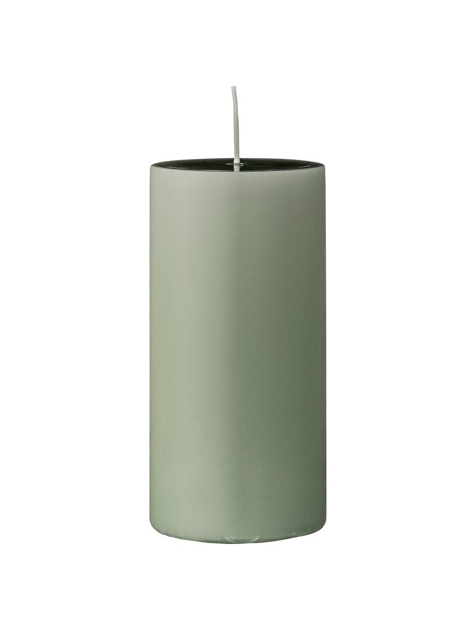 Bougie décorative verte Lulu, 2 pièces, Cire, Vert clair, Ø 7 x haut. 15 cm