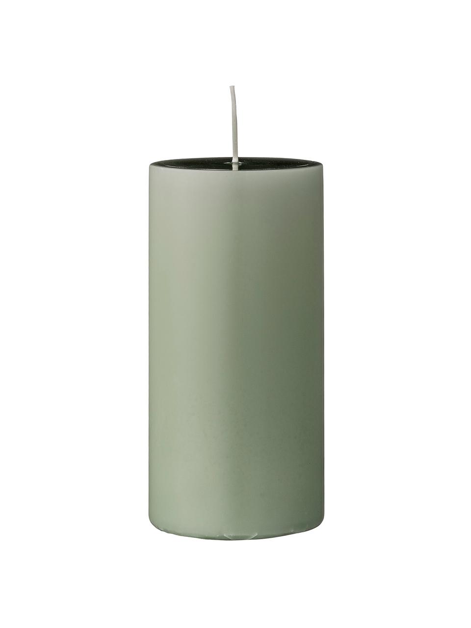 Svíčka Lulu, 2 ks, Vosk, Světle zelená, Ø 7 cm, V 15 cm
