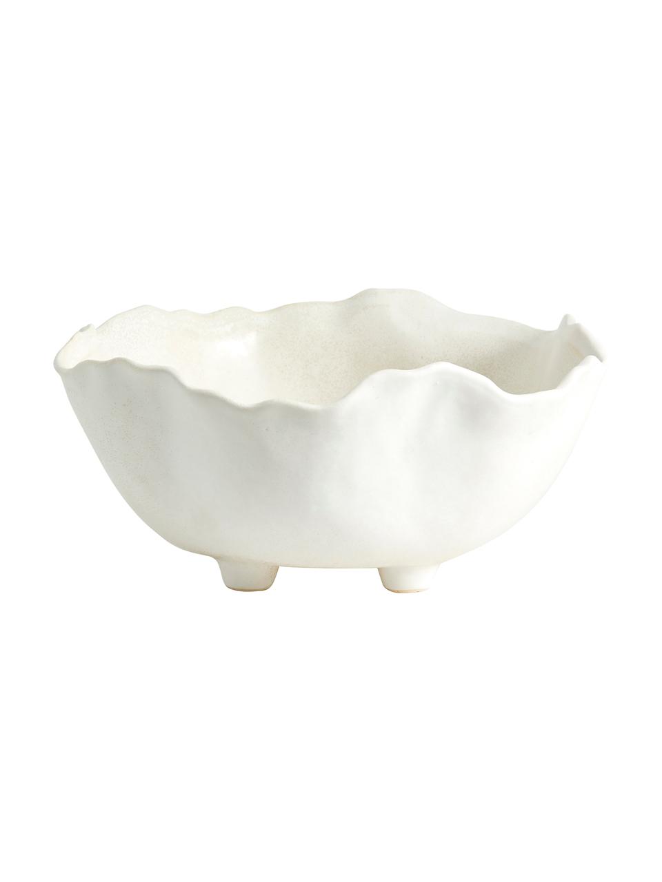 Keramická servírovací mísa Kauai, různé velikosti, Keramika, Krémová, Ø 35 cm, V 14 cm