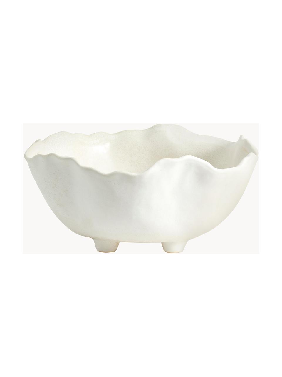 Ciotola da portata in ceramica Kauai, in varie misure, Ceramica, Bianco latte, Ø 35 x Alt. 14 cm