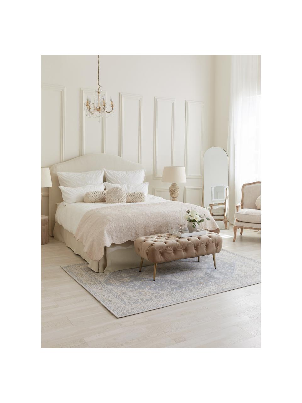 Ręcznie tkany dywan szenilowy Neapel, Szaroniebieski, kremowobiały, taupe, S 300 x D 400 cm (Rozmiar XL)