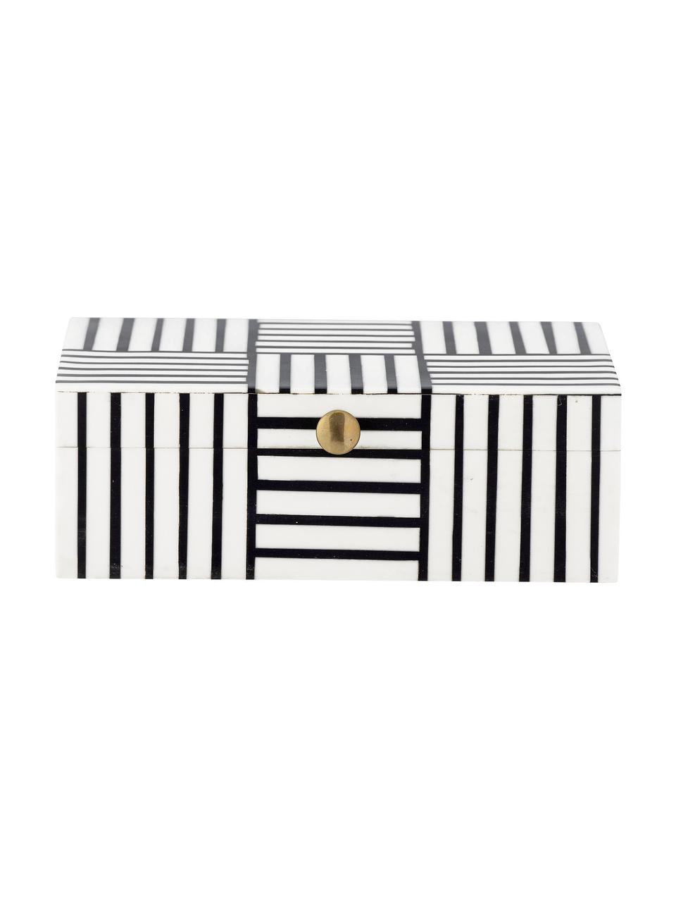 Joyero Neoma, Negro, blanco, An 20 x Al 7 cm