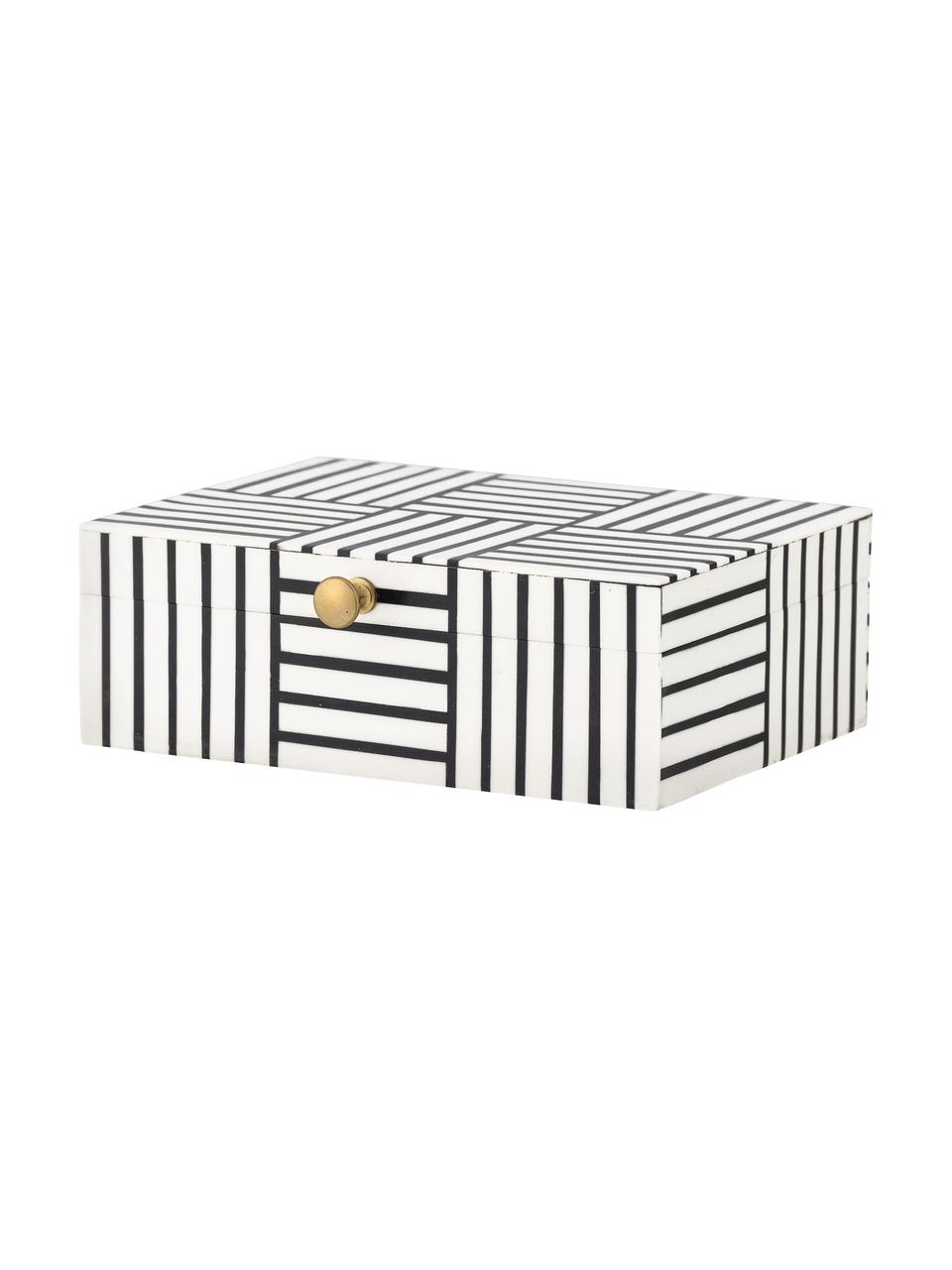 Joyero Neoma, Negro, blanco, An 20 x Al 7 cm