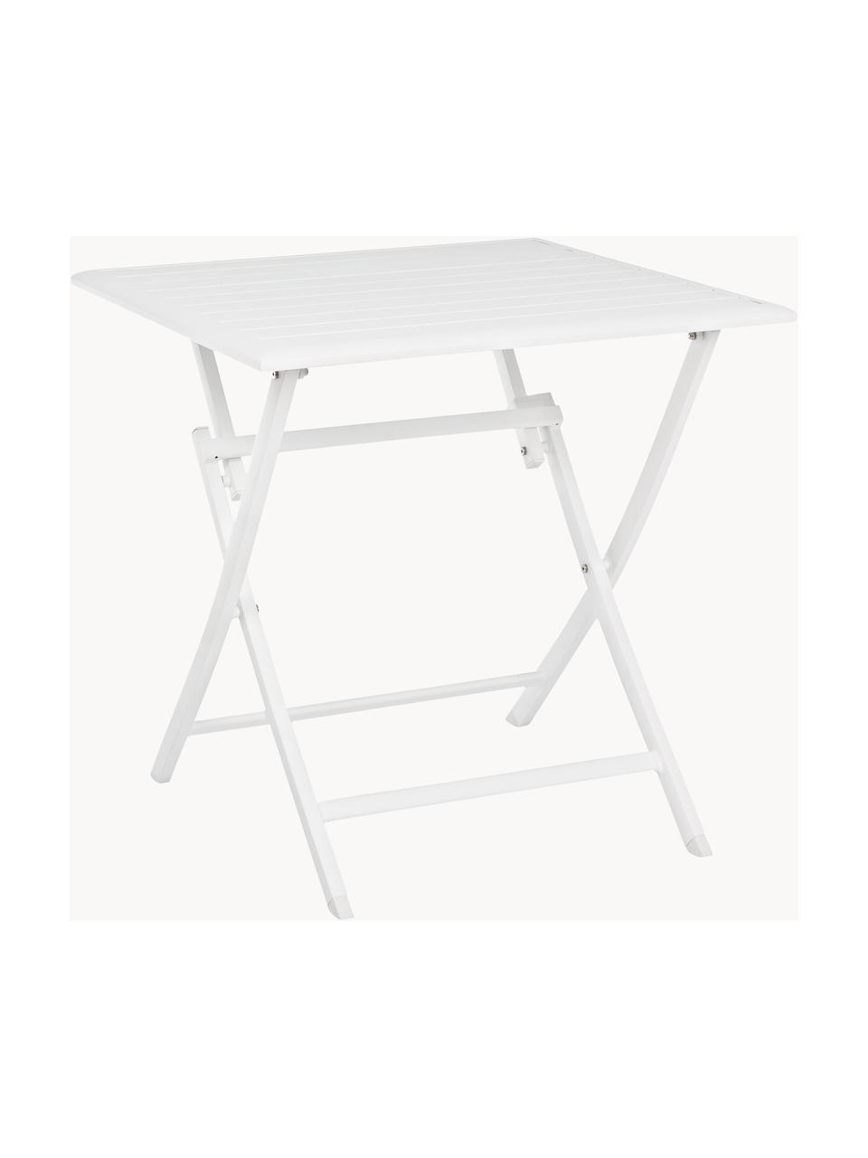 Tomaino Table de jardin pliante en plastique effet bois 79 x 72 x