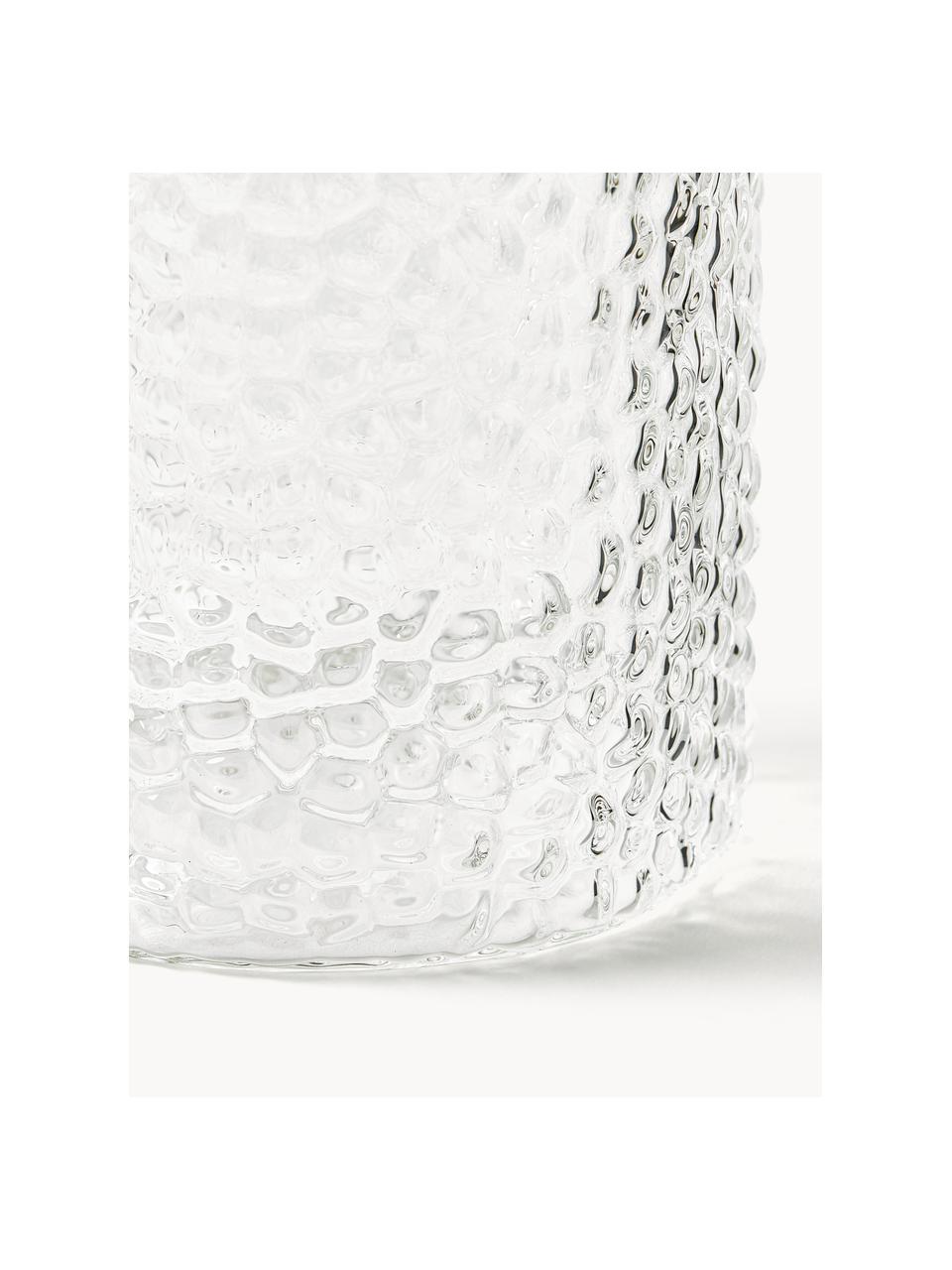 Glas-Vase Airy, H 14 cm, Glas, Transparent, Ø 13 x H 14 cm