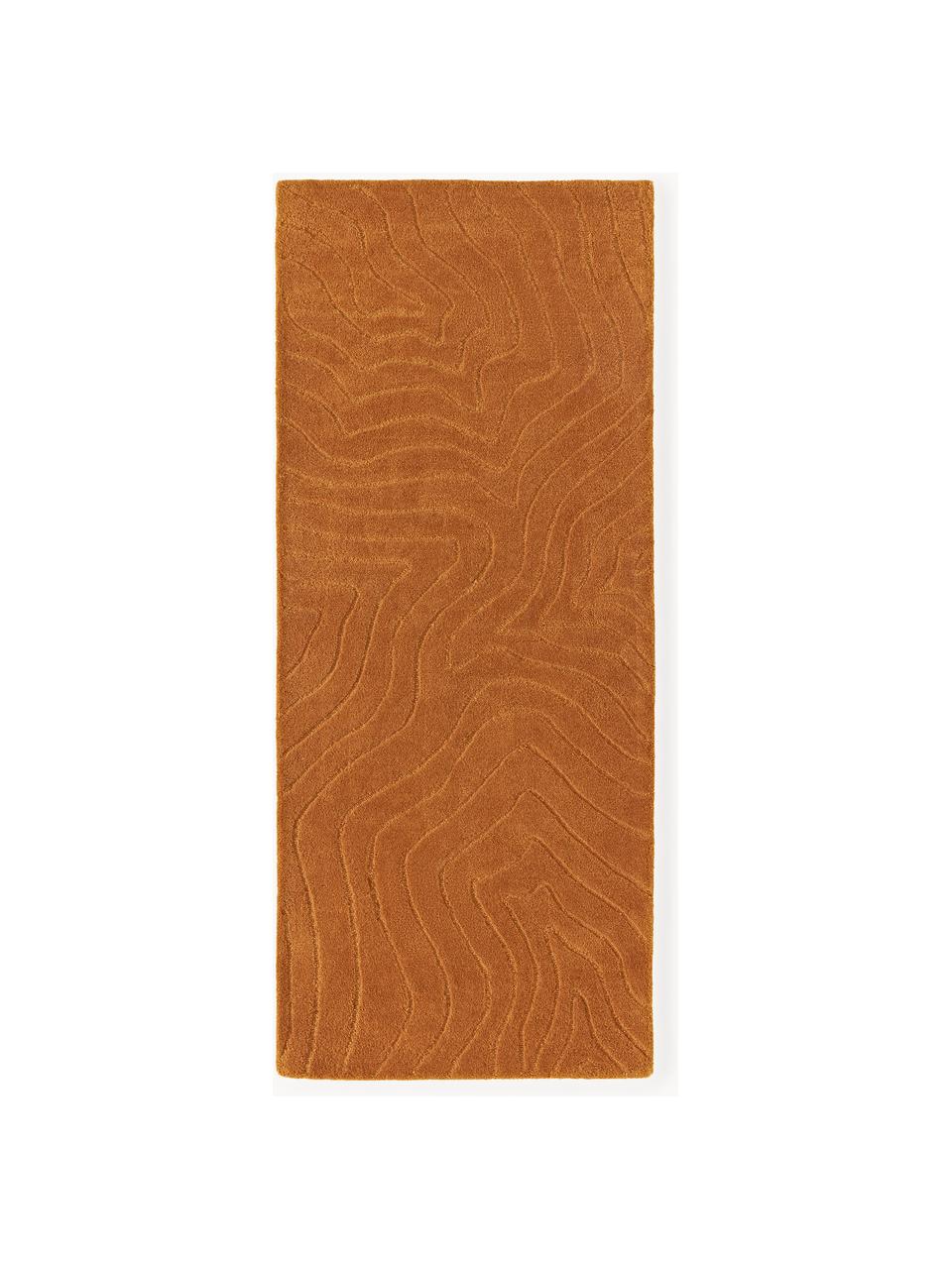 Tapis de couloir en laine tuftée main Aaron, 100 % laine, certifiée RWS

Les tapis en laine peuvent perdre des fibres lors des premières semaines et des peluches peuvent se former, ce phénomène est naturel et diminue à mesure de votre usage et du temps, Jaune moutarde, larg. 80 x long. 200 cm