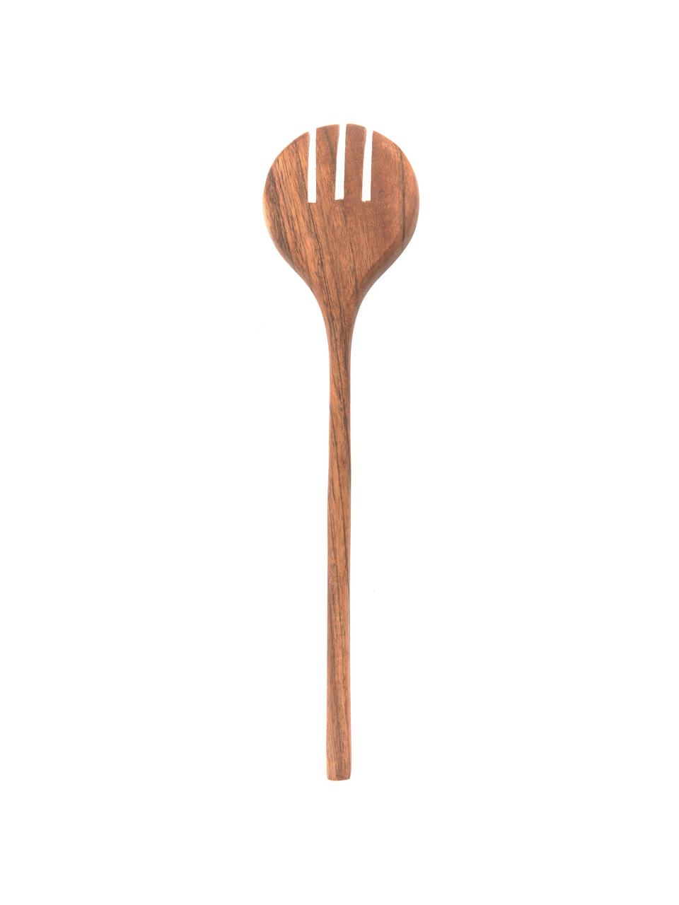 Couverts à salade en bois Yanila, 2 élém., Bois d'acacia, huilé, Bois d'acacia, long. 30 cm