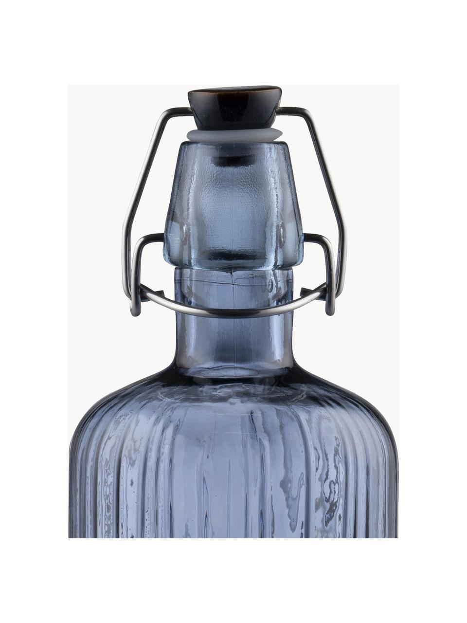 Botella de vidrio Kusintha, 1,2 L, Vidrio, Azul, 1,2 L