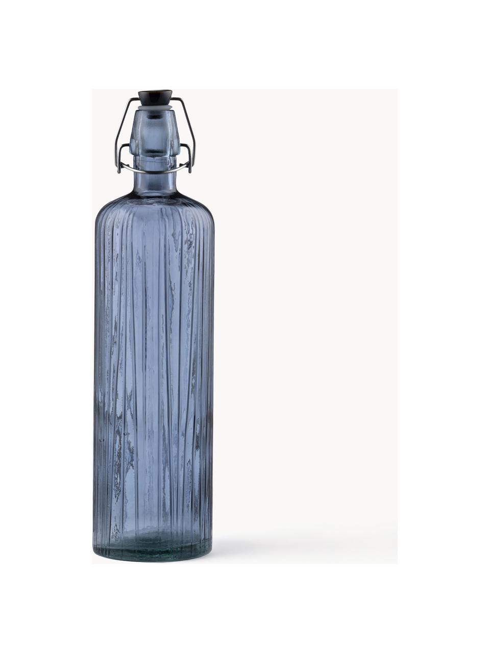Glasflasche Kusintha, 1.2 L, Glas, Blau, 1.2 L