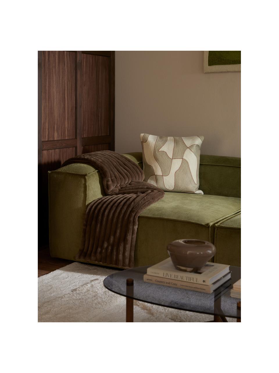 Poszewka na poduszkę Kobe, Złamana biel, beżowy, terakota, S 50 x D 50 cm
