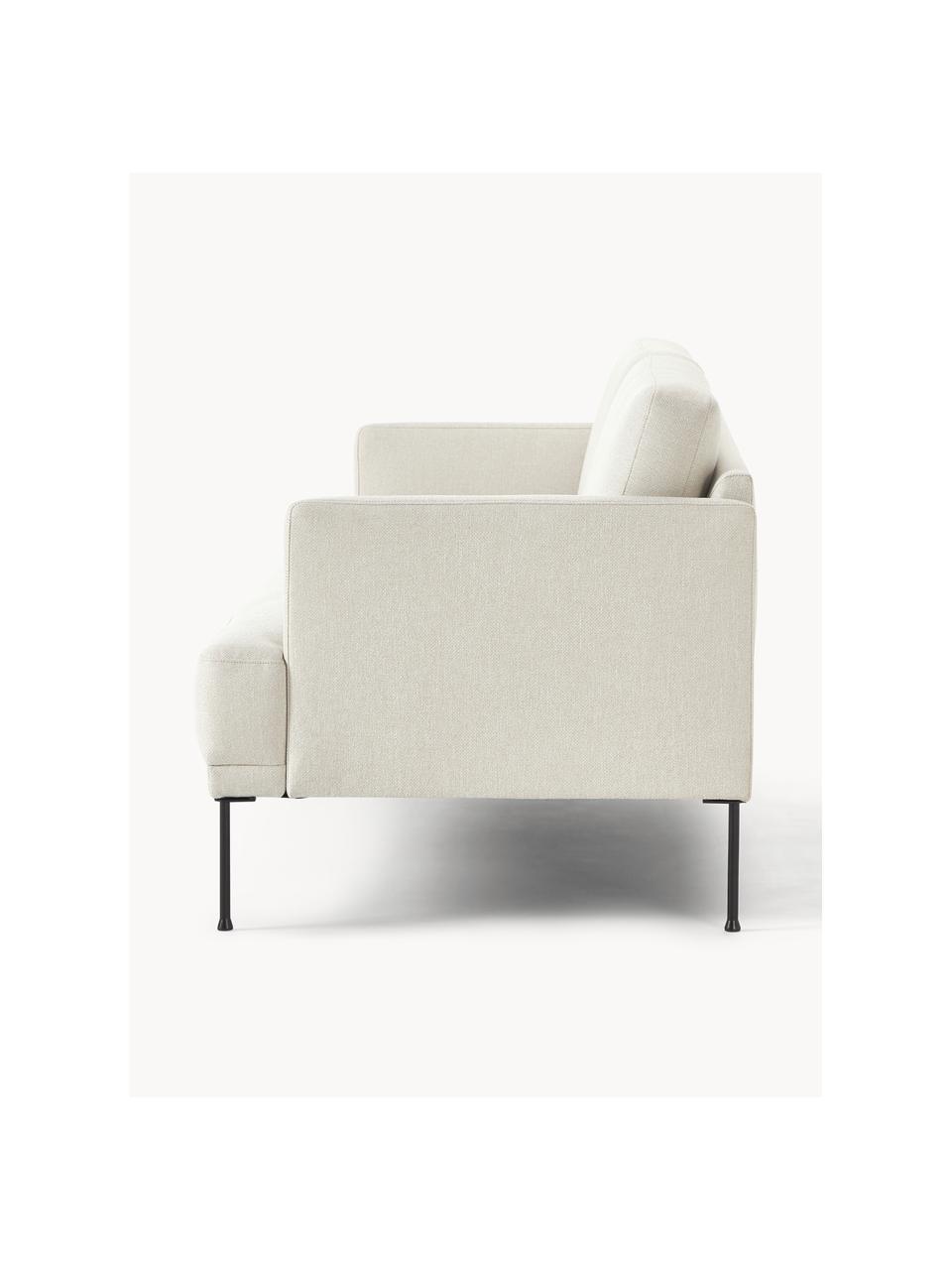 Sofa Fluente (3-Sitzer), Bezug: 80% Polyester, 20% Ramie , Gestell: Massives Kiefernholz, Webstoff Hellbeige, B 196 x T 85 cm