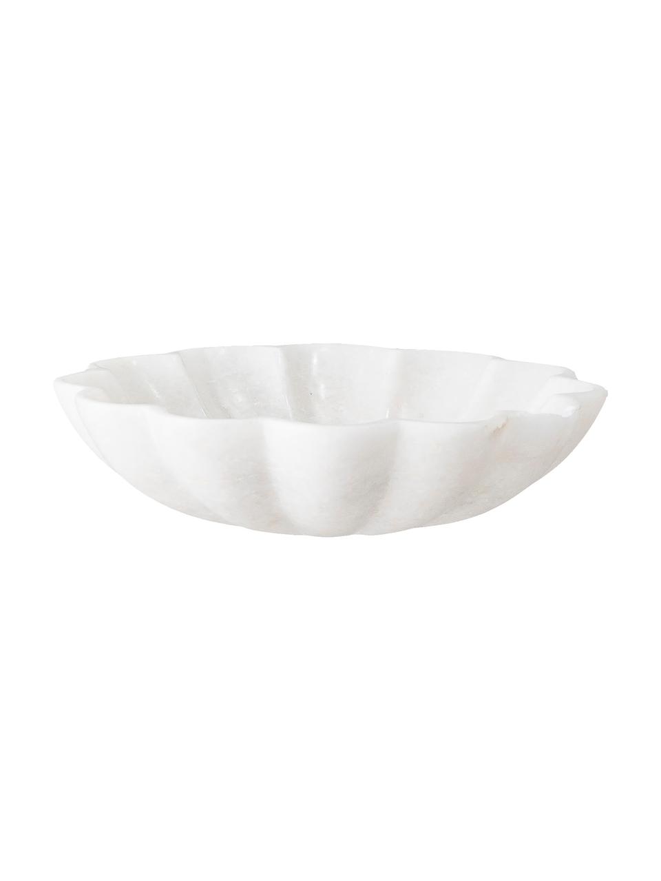 Porte-savon en marbre Mussel, Marbre, Blanc, Ø 15 cm x haut. 4 cm