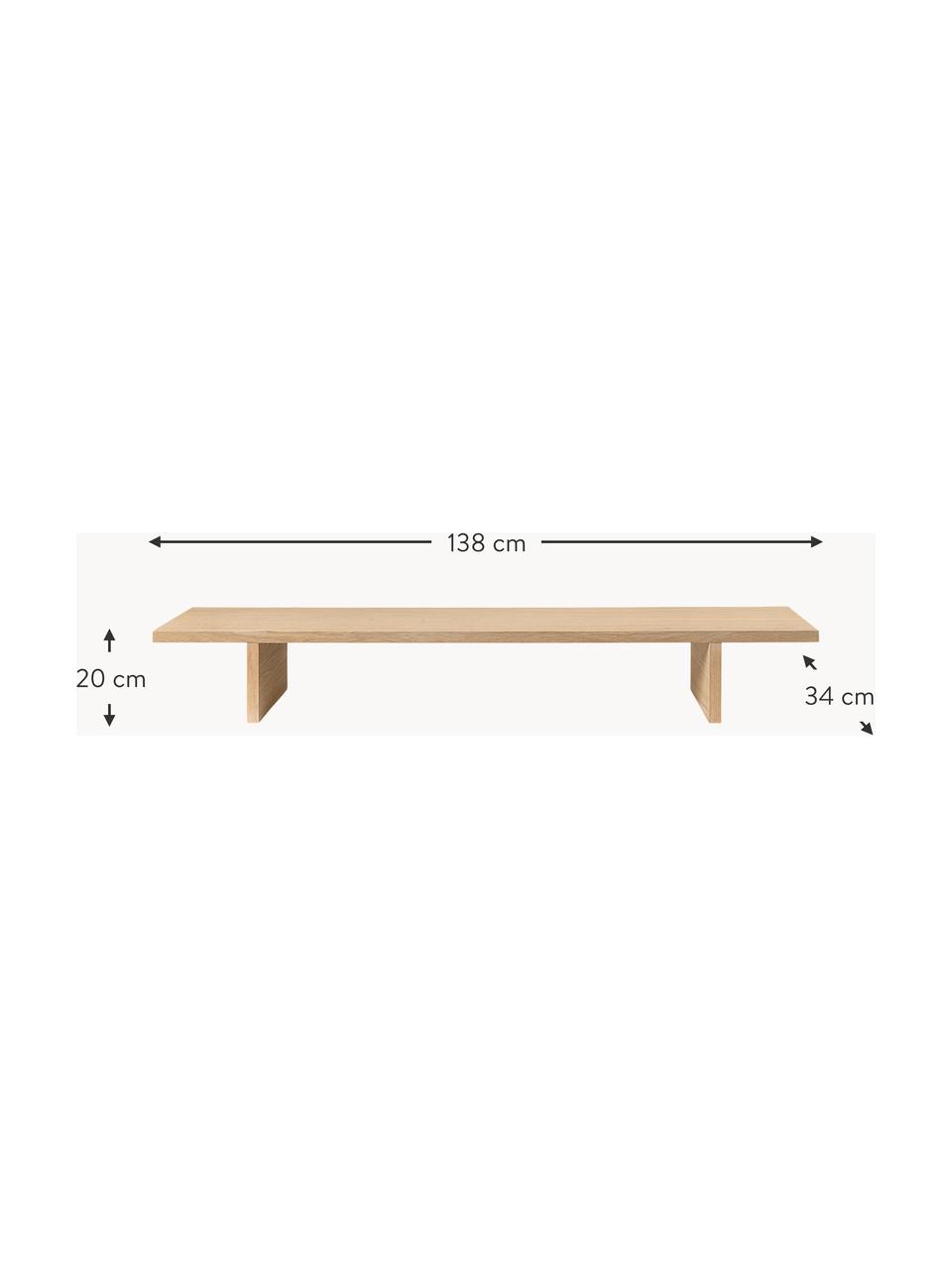 Credenza bassa in legno Kona, Pannello di fibra a media densità (MDF) con finitura in legno di quercia

Questo prodotto è realizzato con legno di provenienza sostenibile e certificato FSC®, Legno di quercia chiaro, Larg. 138 x Alt. 20 cm