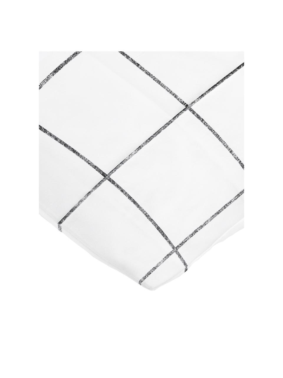 Taies d'oreiller en percale Juna, 2 pièces, 65 x 65 cm, Blanc, larg. 65 x long. 65 cm