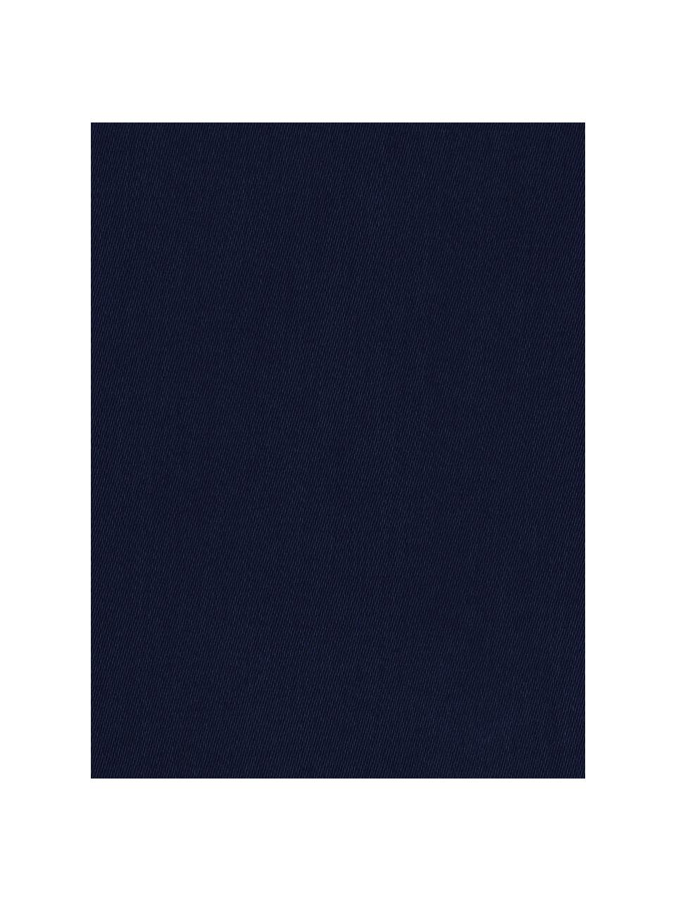 Katoensatijnen dekbedovertrek Comfort, Weeftechniek: satijn, licht glanzend, Donkerblauw, 240 x 220 cm + 2 kussenhoezen 60 x 70 cm