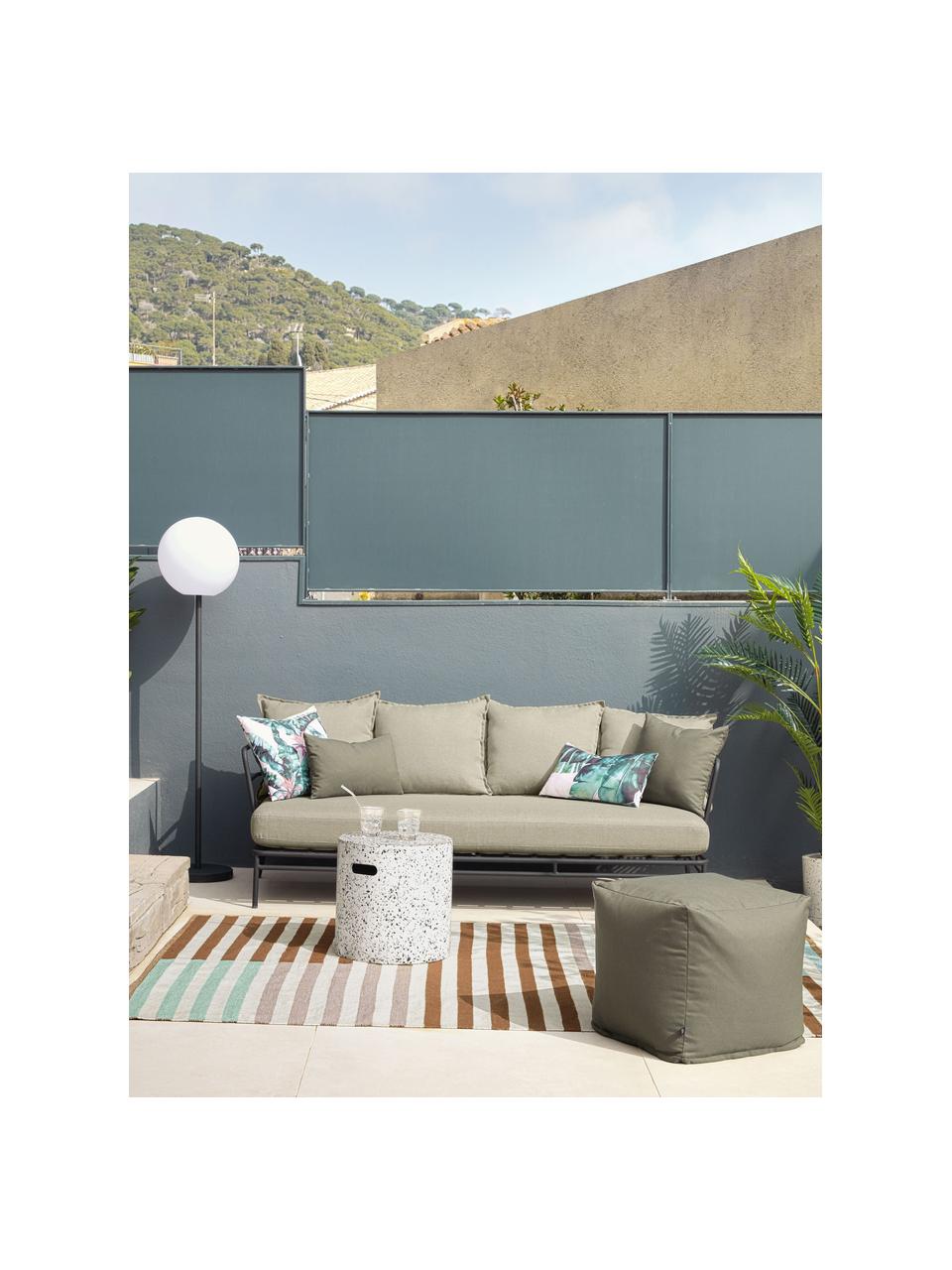Canapé de jardin 3 places Mareluz, Beige, larg. 197 x prof. 75 cm
