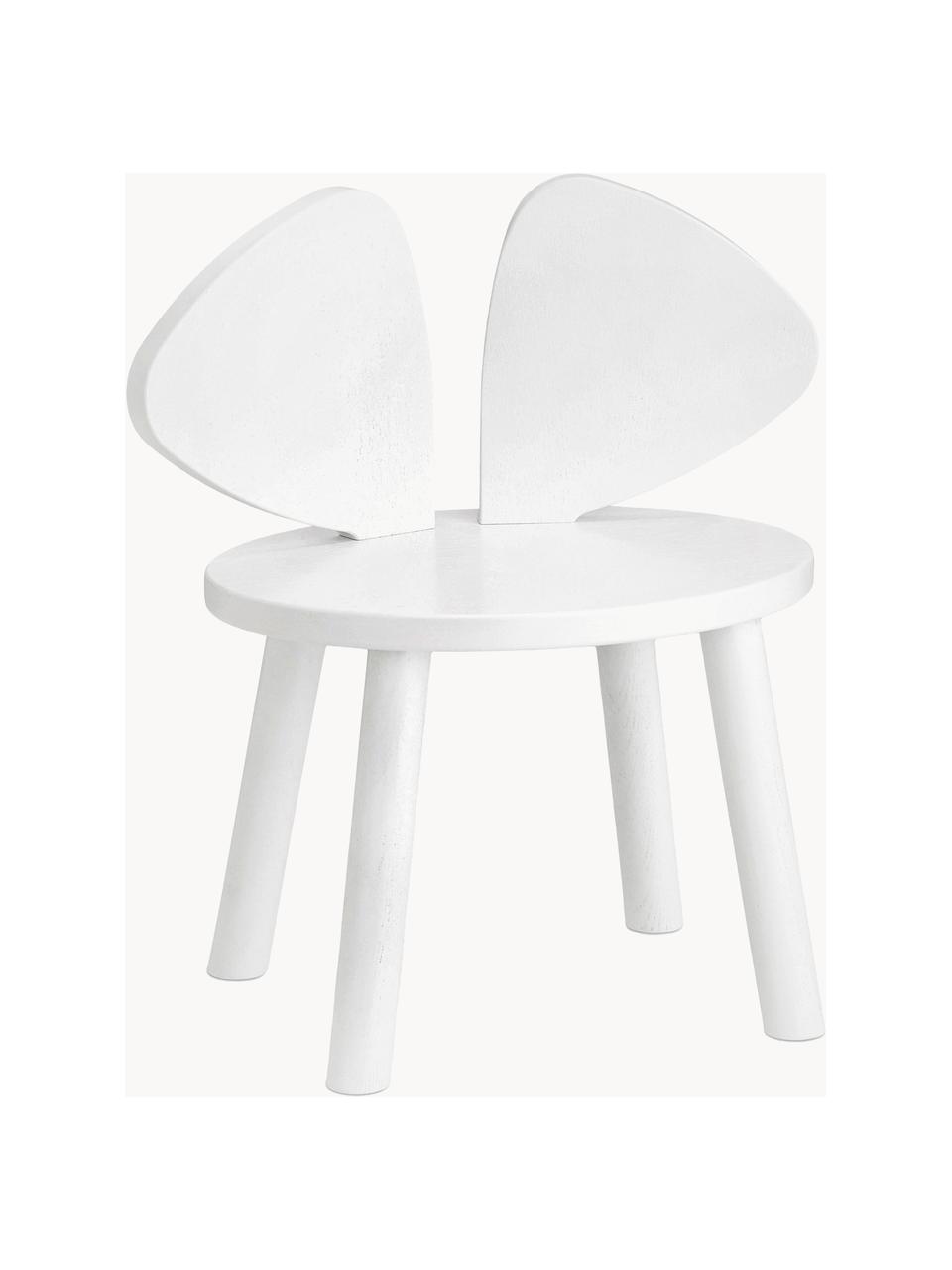 Silla infantil de madera Mouse, Chapa de madera de roble barnizada

Este producto está hecho de madera de origen sostenible y con certificación FSC®., Blanco, An 43 x F 28 cm