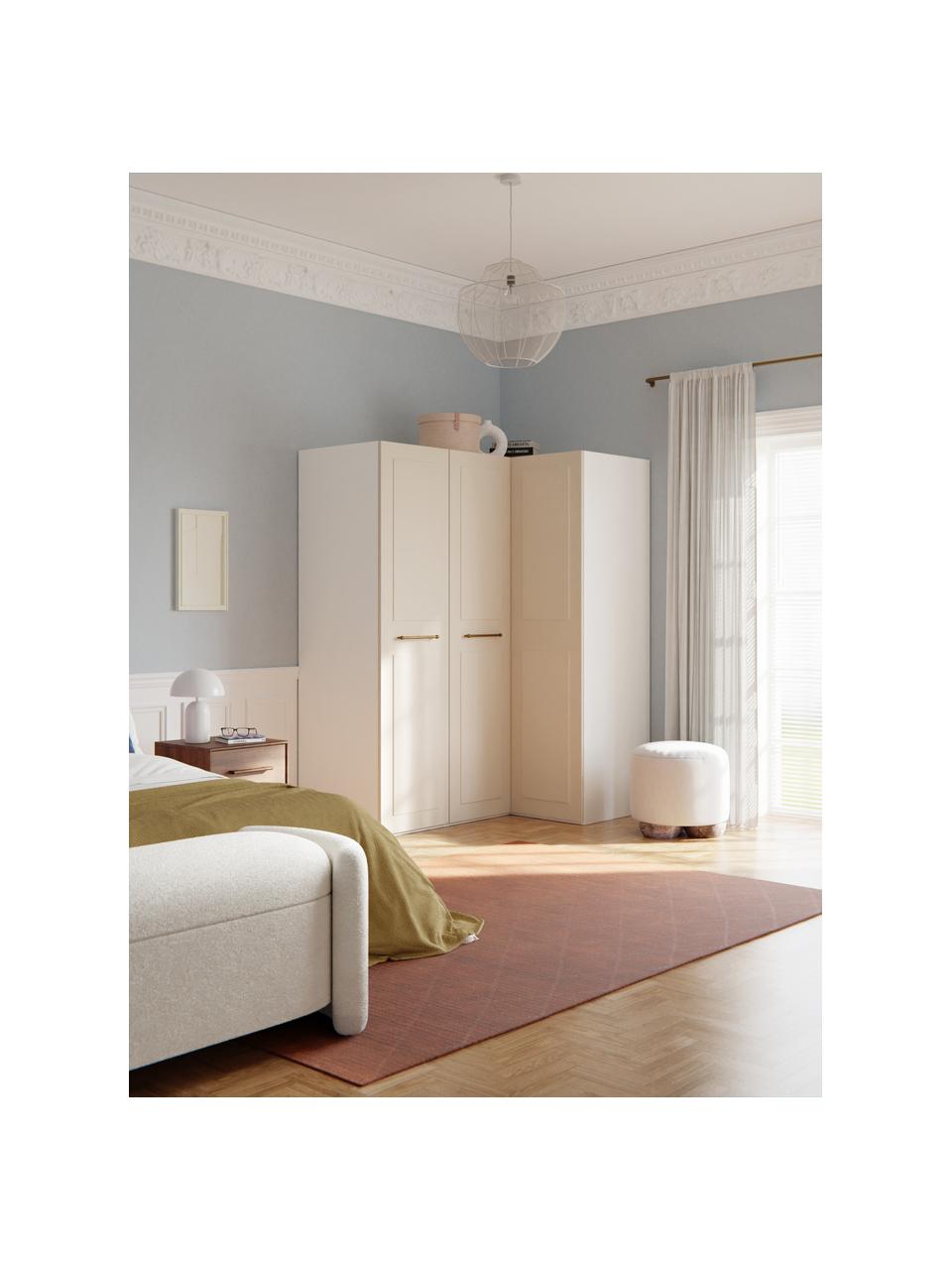 Armoire d'angle modulaire Charlotte, larg. 165 cm, plusieurs variantes, Beige, Basic Interior : larg. 165 x haut. 200 cm, avec module d'angle