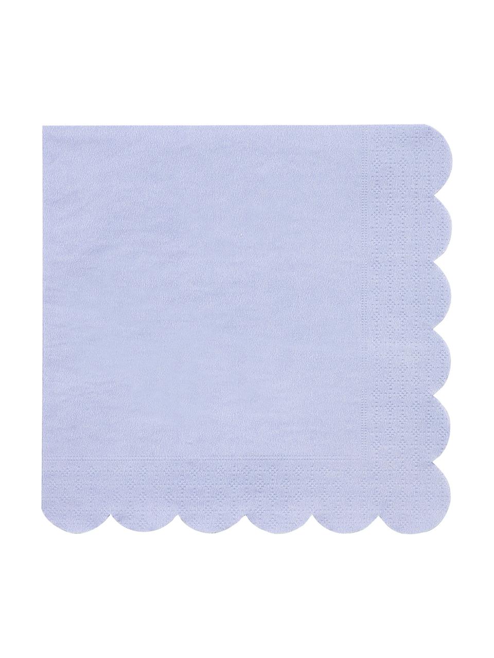Papieren servetten Simply Eco, 20 stuks, Papier, Lichtblauw, 33 x 33 cm