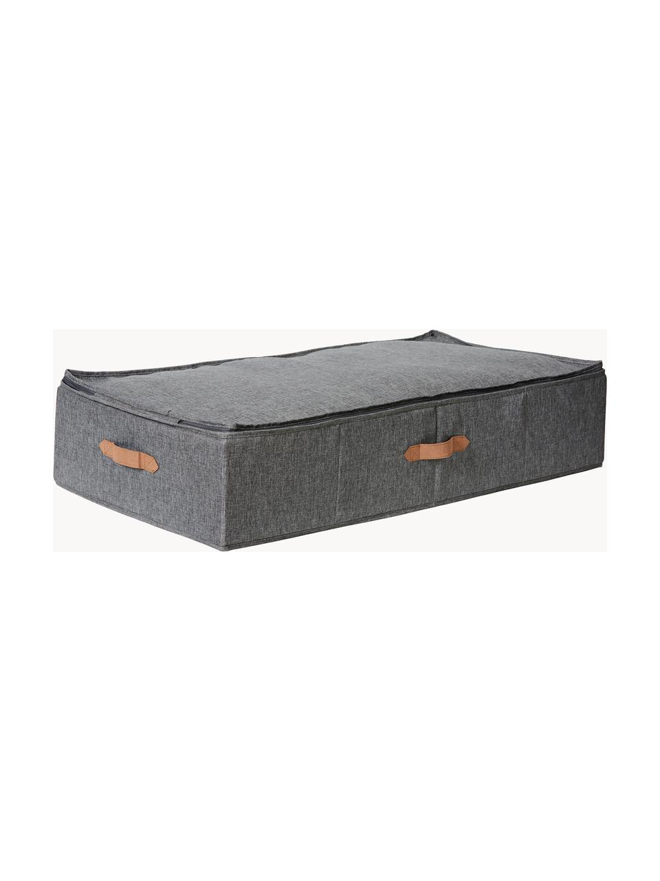 Caja debajo de cama Premium, Gris oscuro, marrón, An 90 x F 45 cm