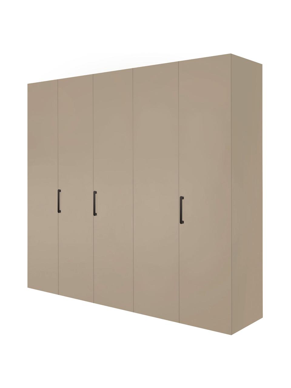 Drehtürenschrank Madison 5-türig, inkl. Montageservice, Korpus: Holzwerkstoffplatten, lac, Sandfarben, Ohne Spiegeltür, B 252 cm x H 230 cm