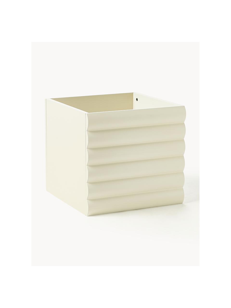 Skladovací box Igor, Dřevovláknitá deska střední hustoty (MDF), certifikace FSC, Tlumeně bílá, Š 32 cm, H 32 cm