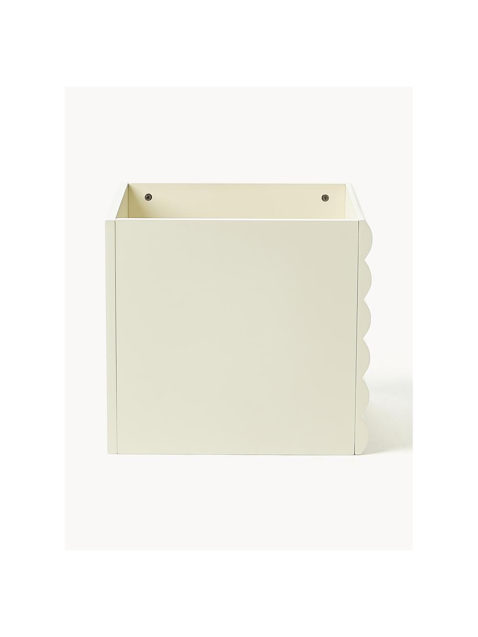 Aufbewahrungsbox Ina, Mitteldichte Holzfaserplatte (MDF), FSC-zertifiziert, Off White, B 32 x T 32 cm